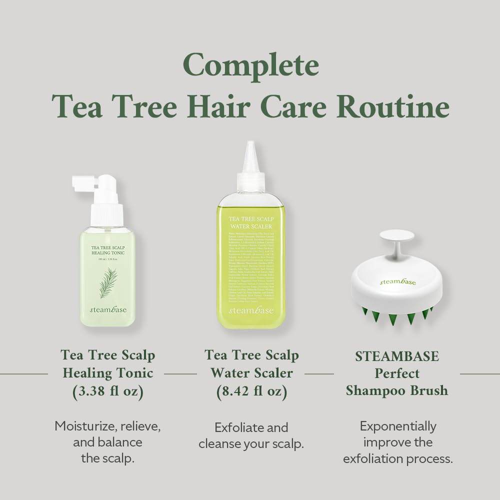 SteamBase Tea Tree Scalp Healing Tonic gift-ready packaging for gifting.