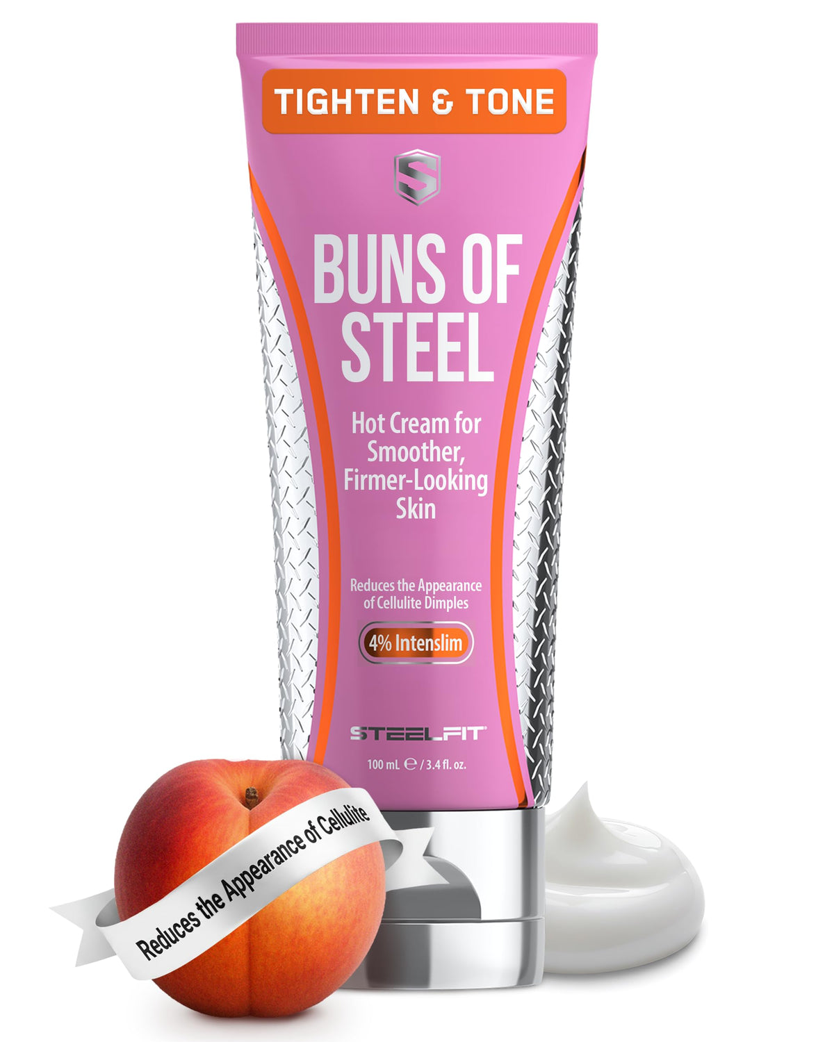 SteelFit Buns of Steel bottle pump for easy, mess-free application