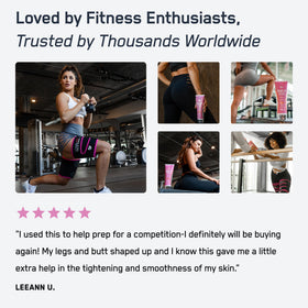 Packaging close-up highlights the workout-ready formula of SteelFit Buns of Steel