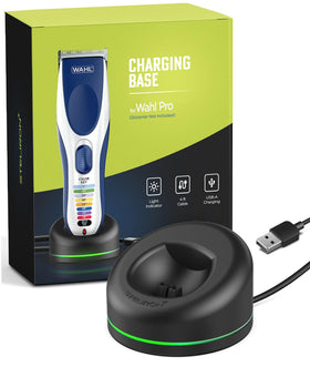 Steliron Wahl 9649P charging dock front view keeps the clipper upright and ready