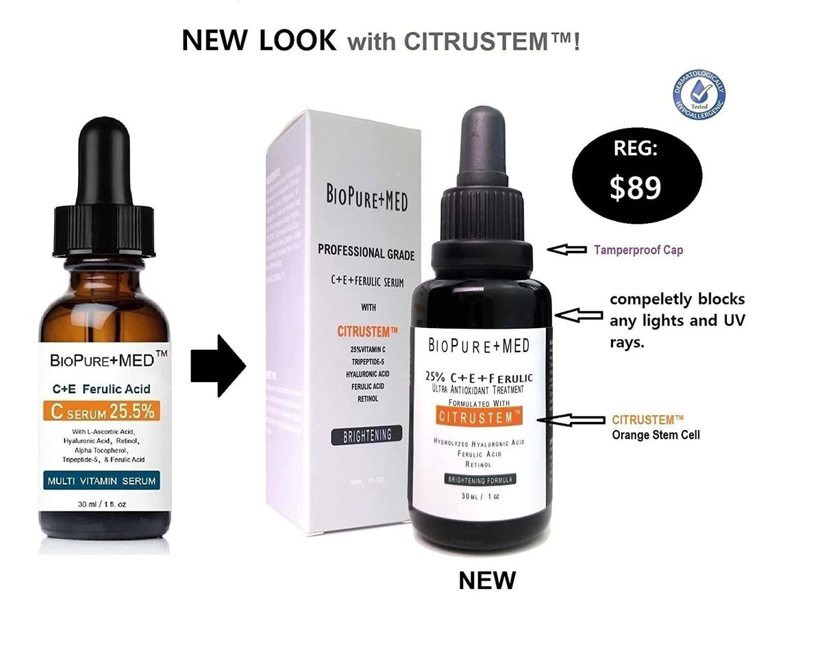 BioPureMED serum dropper dispense enables precise, controlled application