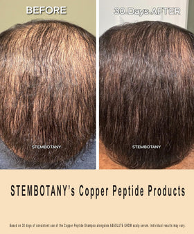 STEMBOTANY hair close-up after use shows stronger and shinier strands.