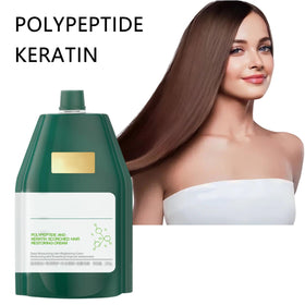 Steriqotu Polypeptide Keratin mask applied to damp hair for deep conditioning.
