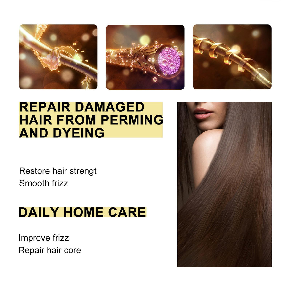 Steriqotu Keratin mask with simple directions for better conditioning.