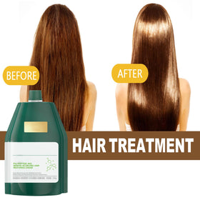 Steriqotu Polypeptide Keratin mask texture close-up showing creamy nourishment for dry hair.