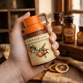 Sterling Parfums Odyssey Mandarin Sky Vintage Edition amber-tinged juice detail