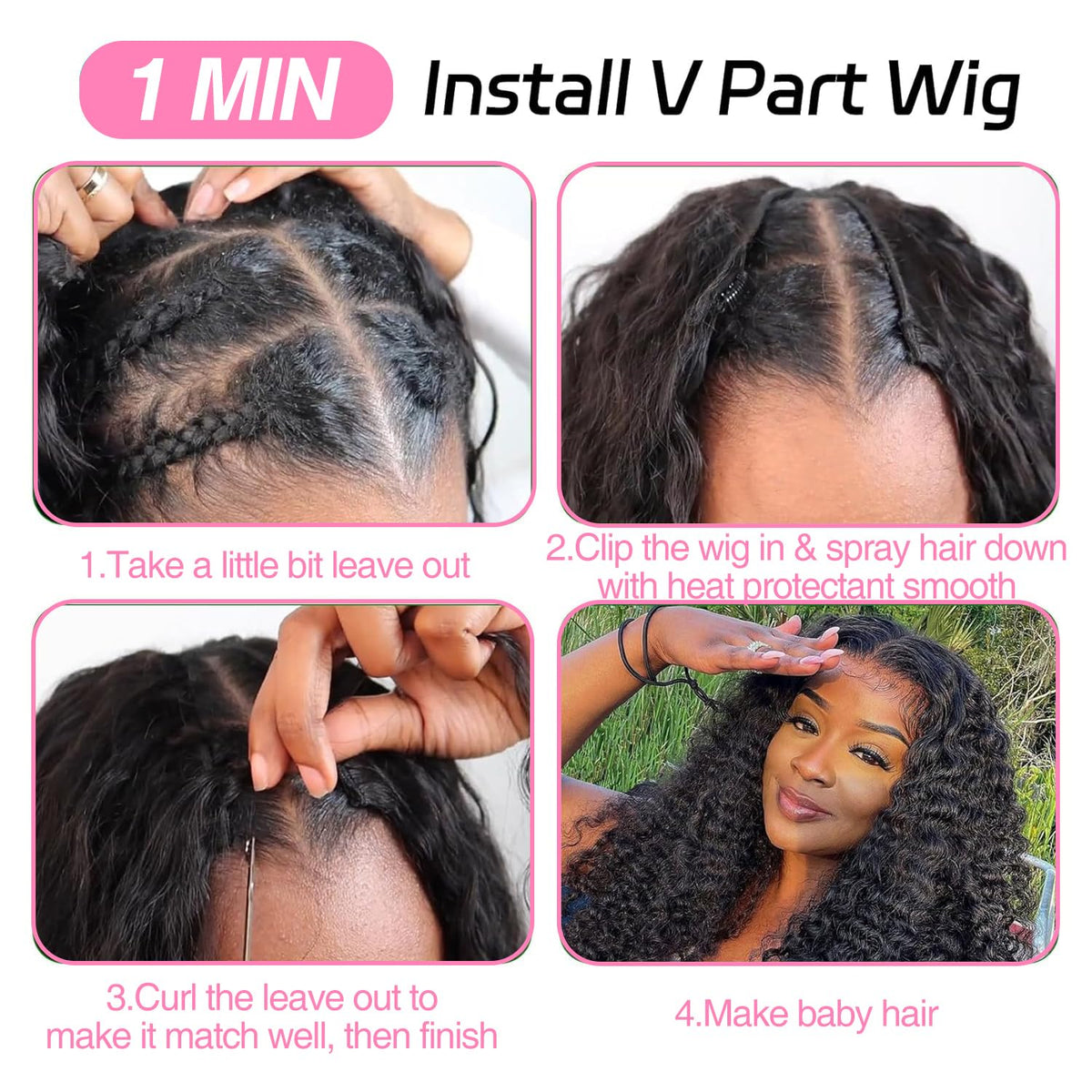 Sterly Burmese glueless design offers invisible scalp look