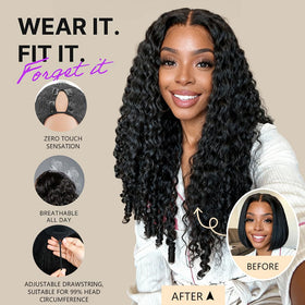Sterly V Part Wig Brazilian Remy texture highlights natural movement