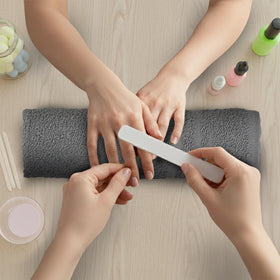 STF Linen gym towel grey, lightweight and fast-drying after workouts.