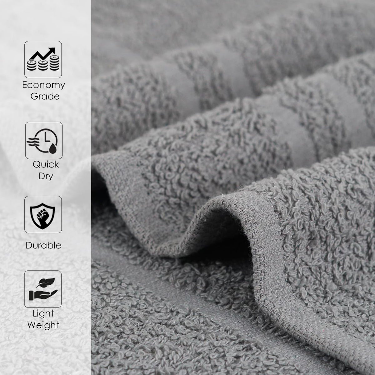 STF Linen hair-stylist towel grey, absorbent and lint-free for styling.