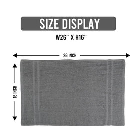 STF Linen salon towels grey 24-pack for quick-dry, durable spa use.