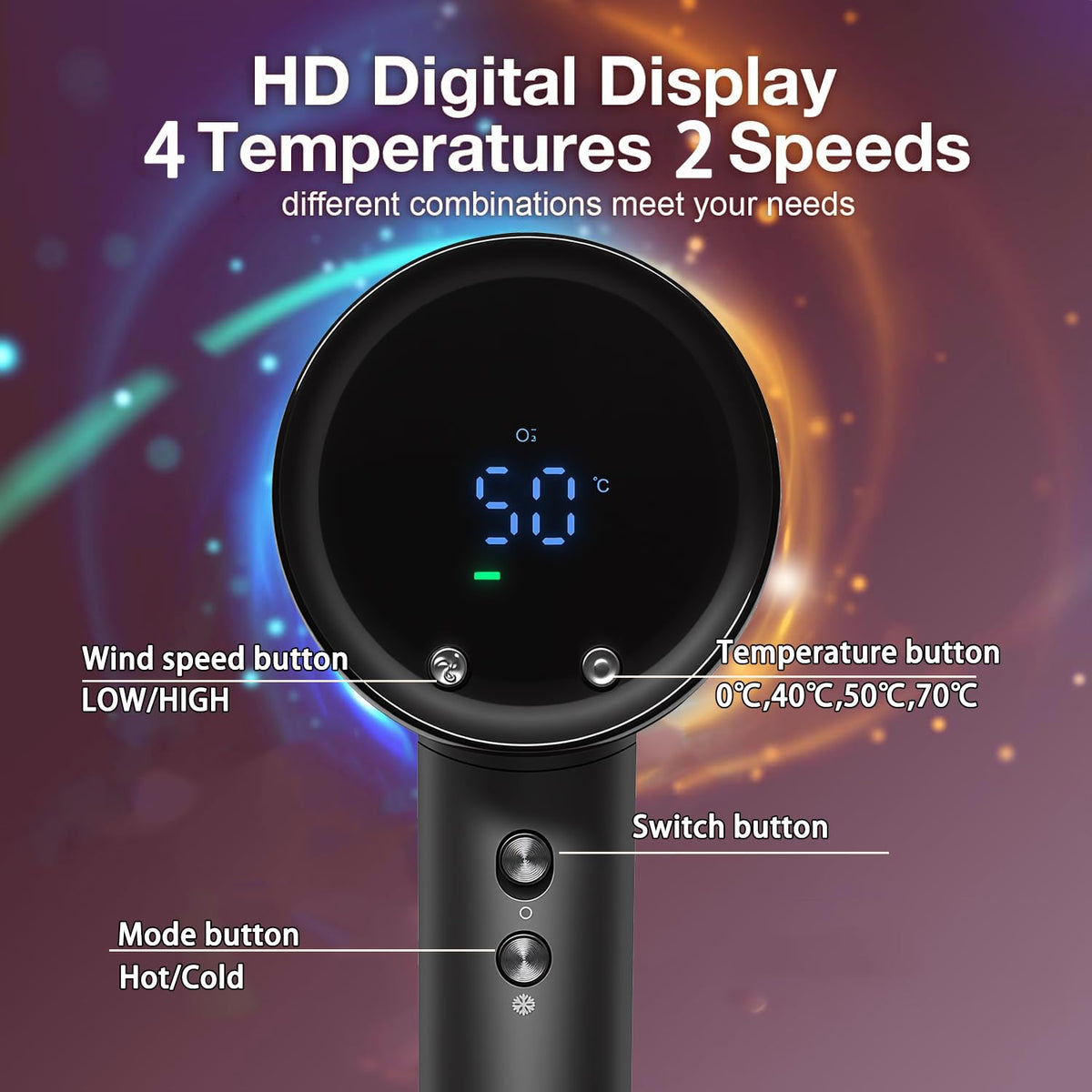 STFF ion hair dryer lightweight design for easy handling during daily styling.
