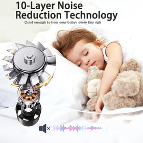 STFF ion hair dryer stays quiet with low-noise construction for comfortable mornings.