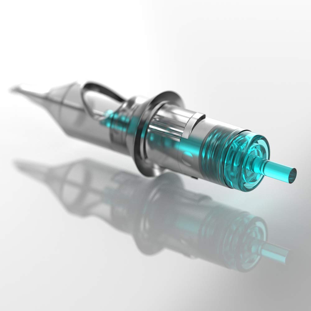 STIGMA Aquamarine Knight EN02B cartridge with membrane prevents ink backflow during sessions.