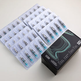 STIGMA Aquamarine Knight standard cartridge compatibility with common tattoo machines.