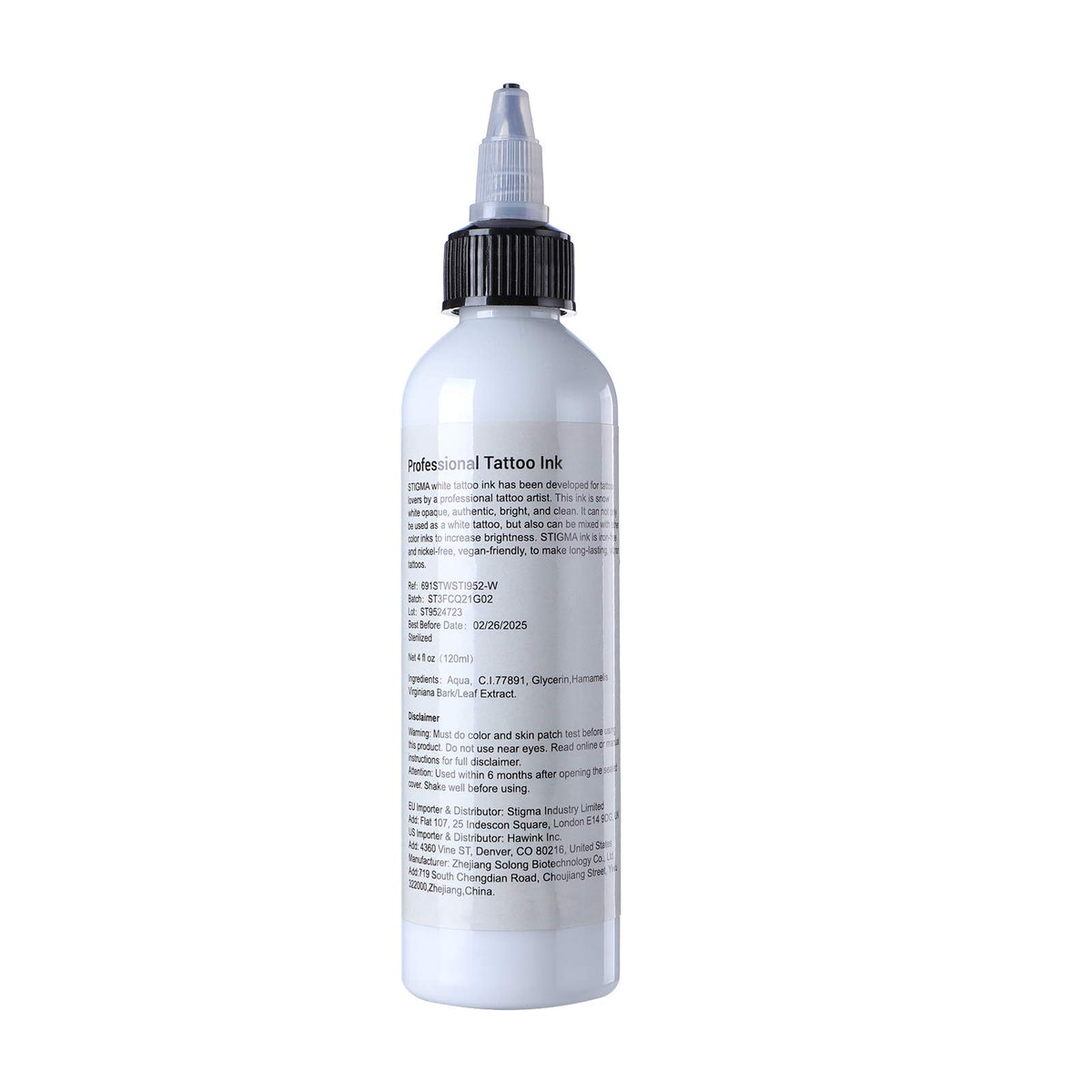 STIGMA gamma-sterilized white tattoo ink supports safe studio use
