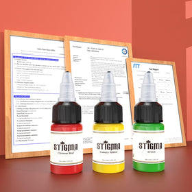 STIGMA ink bottle cap with twist seal preserves pigment freshness