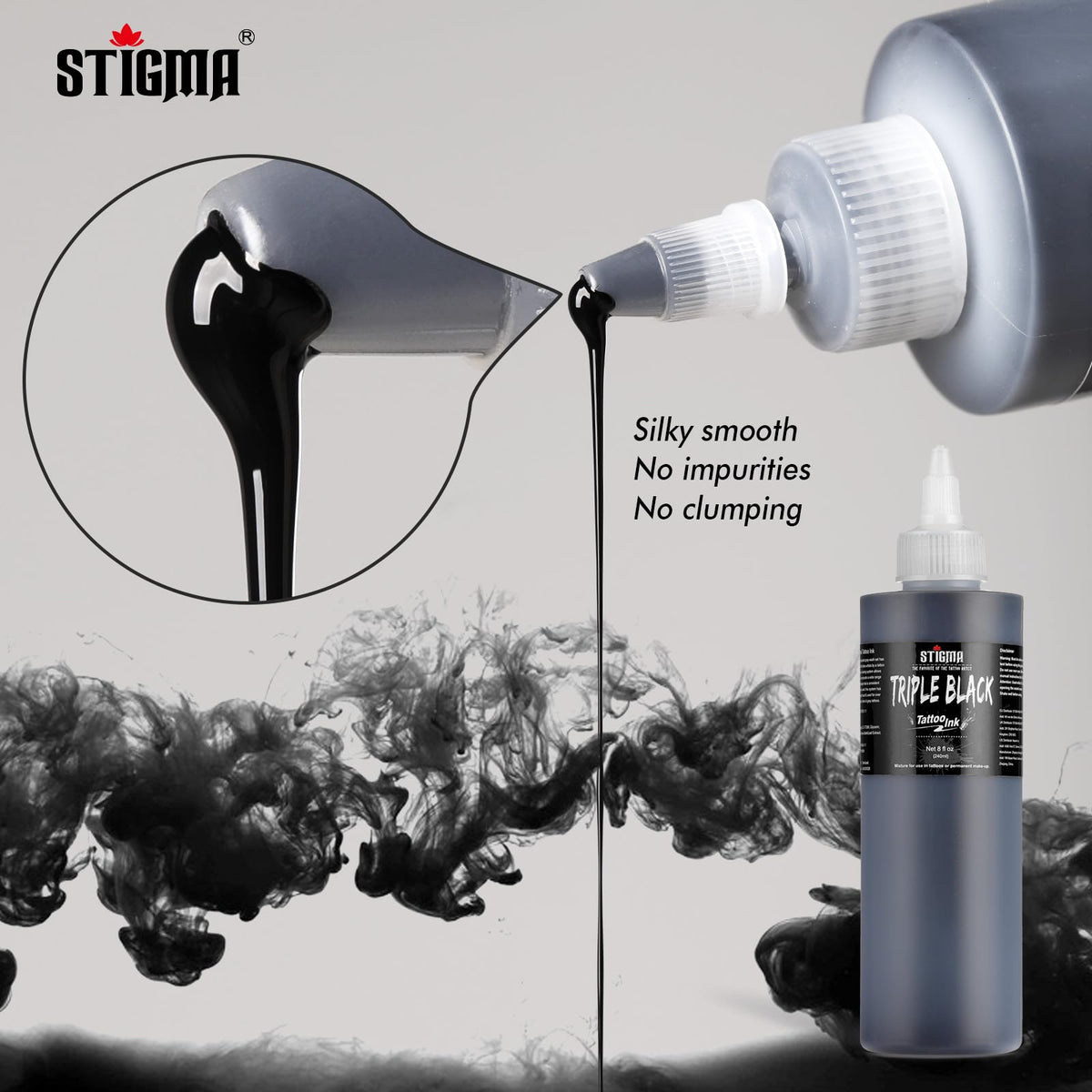 STIGMA Triple Black cap-sealed bottle for secure storage between sessions.