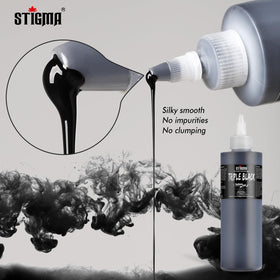 STIGMA Triple Black cap-sealed bottle for secure storage between sessions.