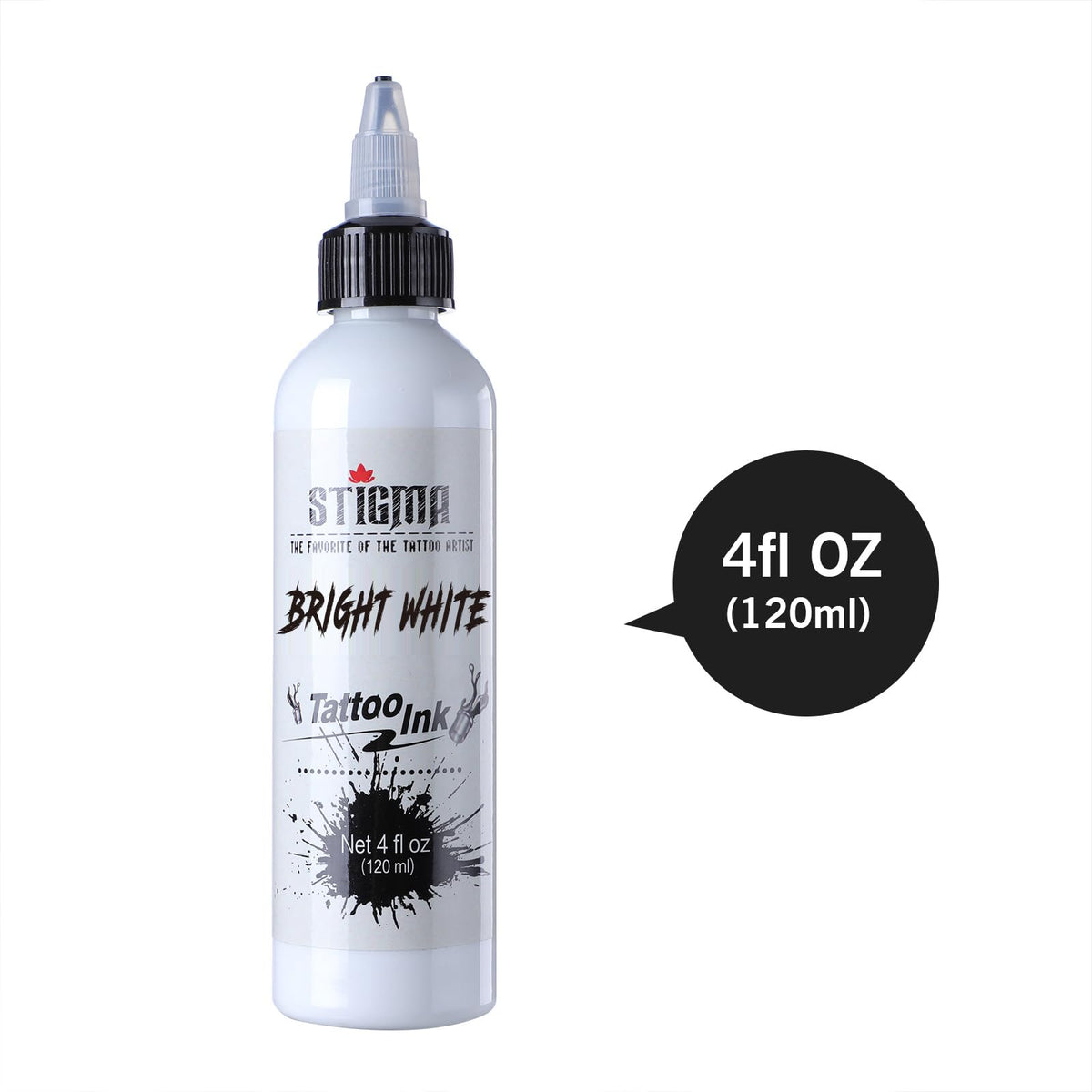 STIGMA white pigment tattoo ink 4oz for reliable coverage