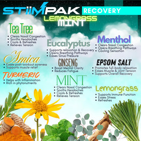 STiiMPAK Recovery shower steamer 80g cold/flu themed fragrance in steam