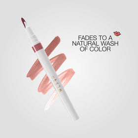 Stila Calligraphy Lip Stain sheer buildable color for a natural look.