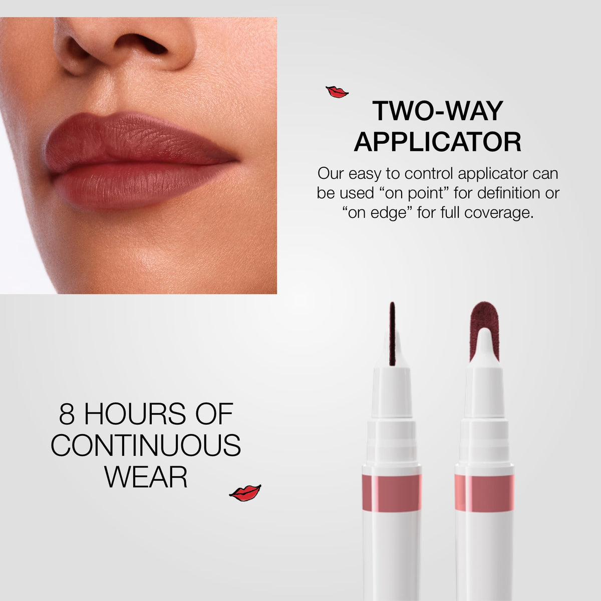 Stila Calligraphy Lip Stain transfer-proof formula stays put.