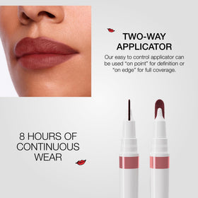 Stila Calligraphy Lip Stain transfer-proof formula stays put.
