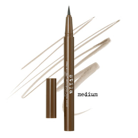 Stila Stay All Day Brow Color swatch and application view for natural fill.