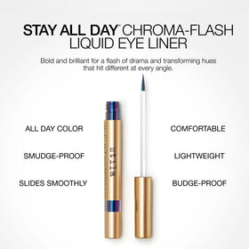 Stila Stay All Day Chroma-Flash brush-tip enables precise, controlled line application.