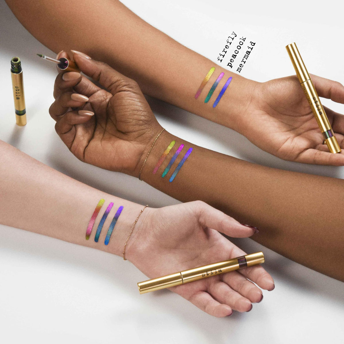Packaging of stila Stay All Day Chroma-Flash liner with sleek bottle.
