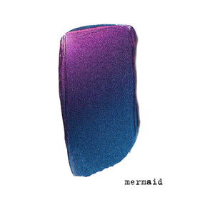 Stila Stay All Day Chroma-Flash swatch on skin reveals a multi-hued shimmer.