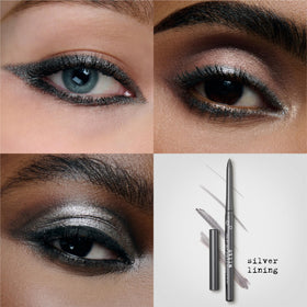 Stila Stay All Day gel liner smudged into shadow for depth
