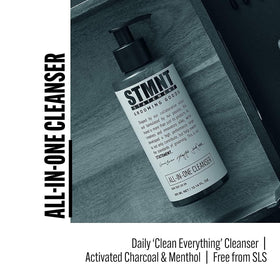 STMNT activated charcoal detail showcasing detoxifying cleansing action.