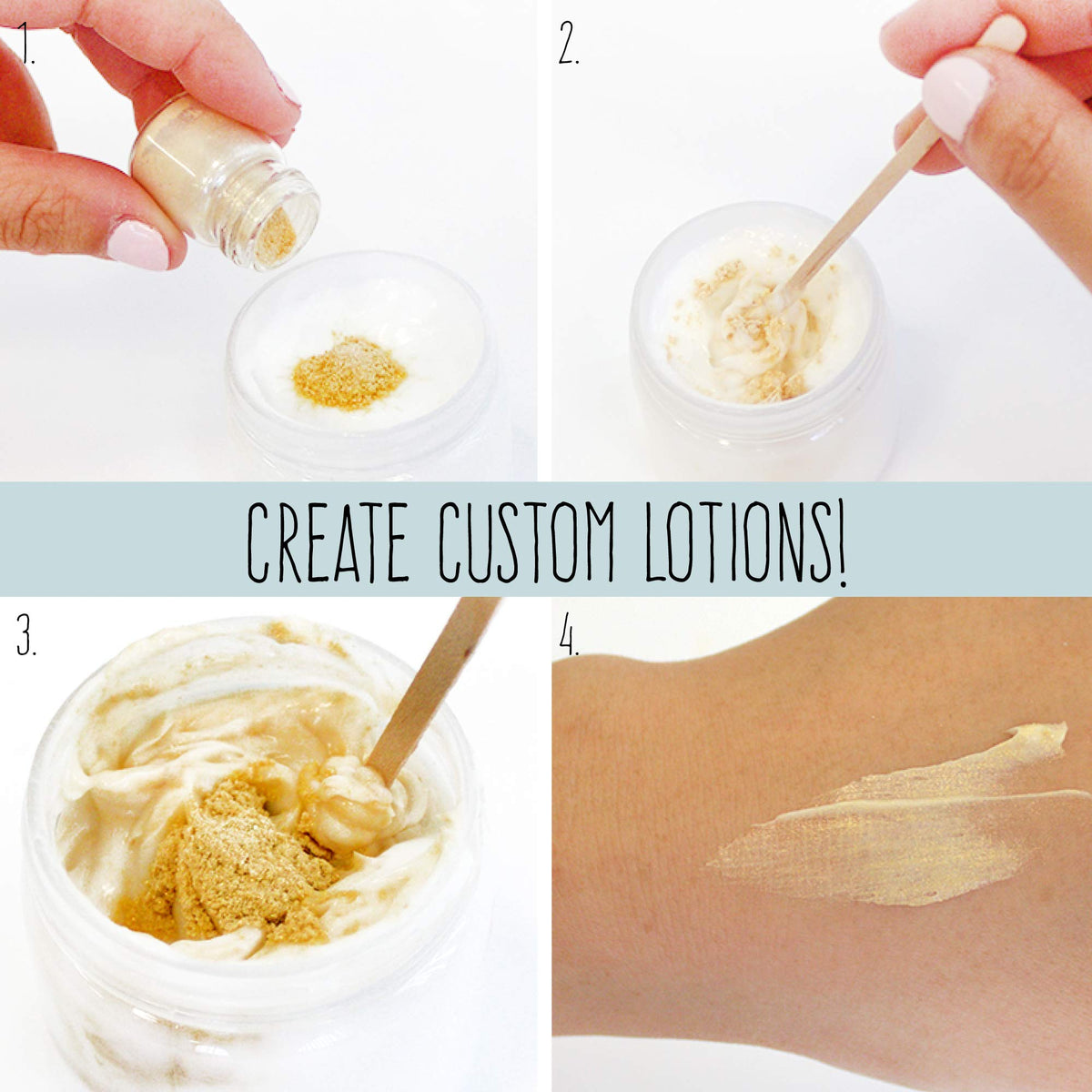 STMT DIY Signature Spa Set shimmering lotion for a radiant glow.