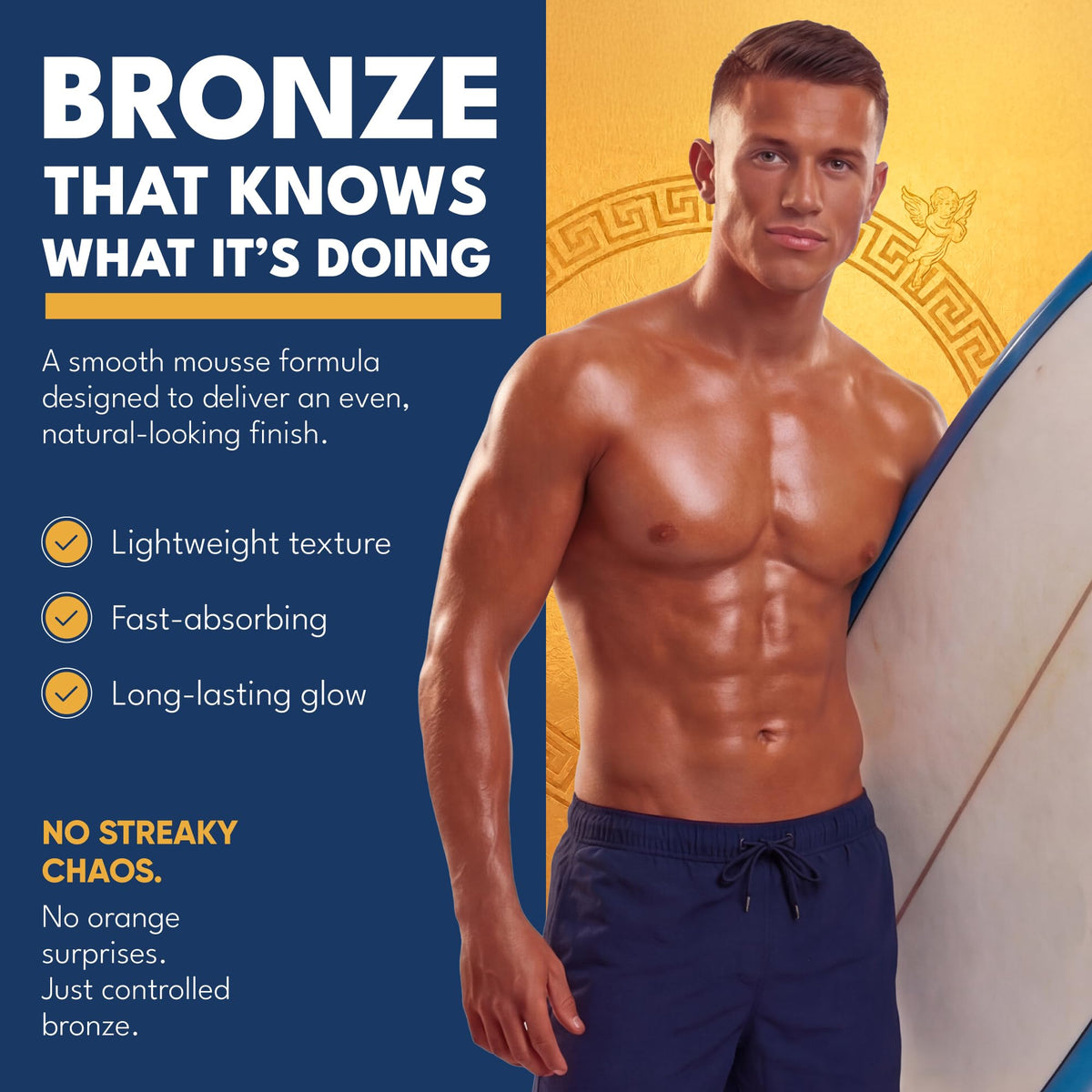 Stock Your Home God Bod bronze finish developing in 1 to 4 hours on skin.