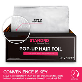 Stock Your Home pro-quality foil box keeps supplies within reach during appointments.