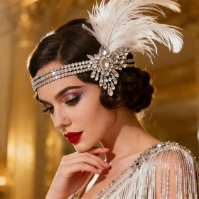 STONEFANS roaring 20s design adds timeless sparkle to any party outfit.