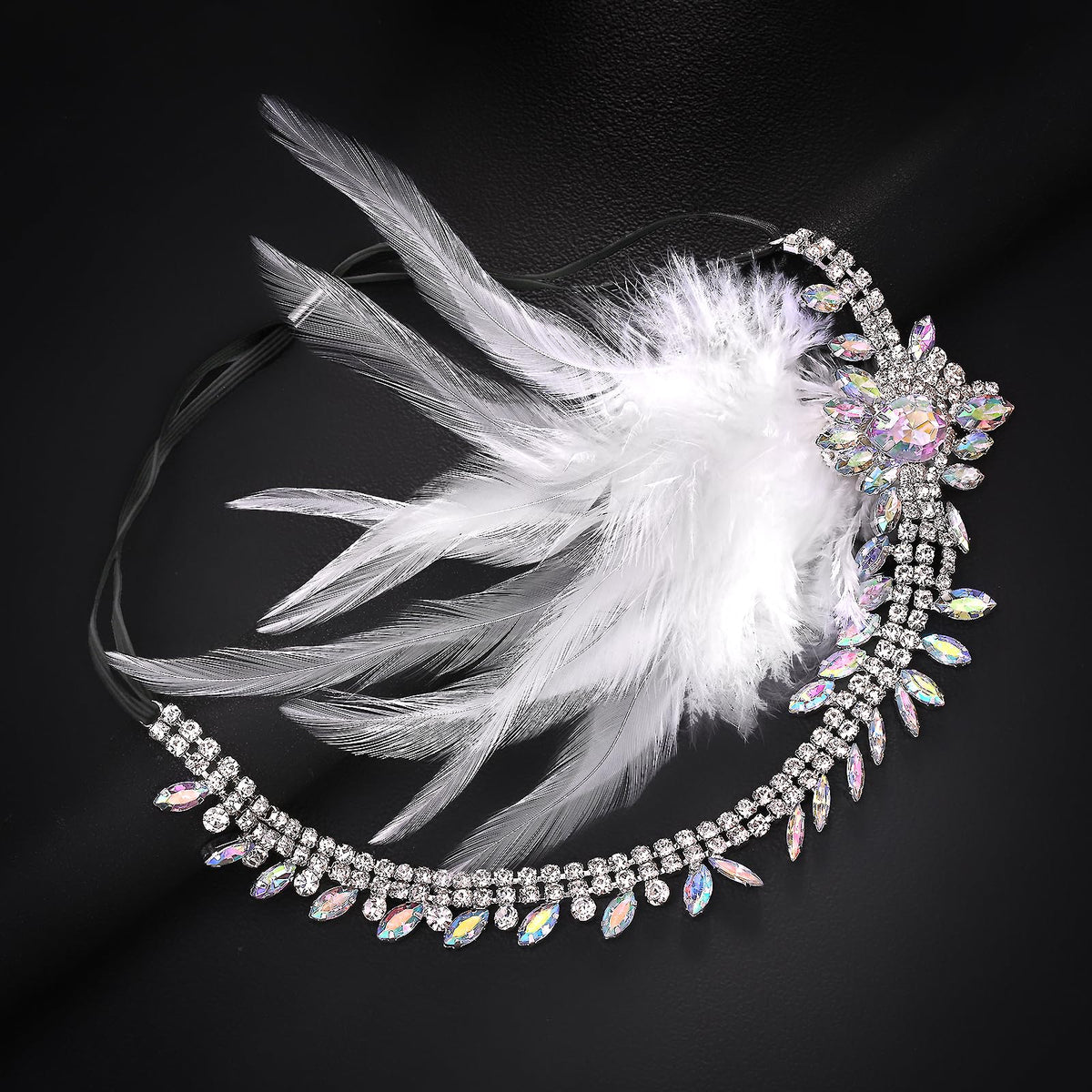 STONEFANS versatile headpiece suits Mardi Gras, Harlem Nights, and costume photos.