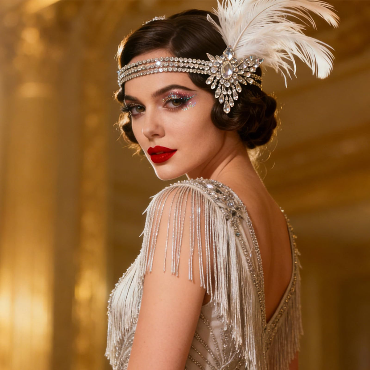 STONEFANS vintage gift headpiece offers timeless flair for fashion lovers.