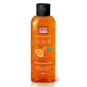 Stop Guessing BioFormula Select body wash bottle with color correcting formula for even skin tone.