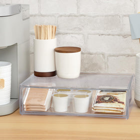 STORi Audrey modular drawers under sink with grooming tools