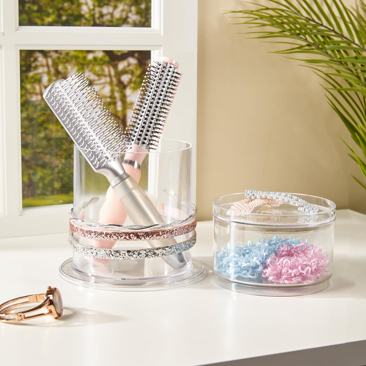 STORi Bella vanity organizer makes bathroom and dresser routines smoother.