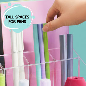 STORi Chloe organizer keeps scissors and notepads neatly within reach