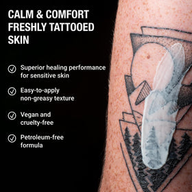 Stories & Ink fragrance-free texture close-up emphasizes gentle skincare for sensitive skin