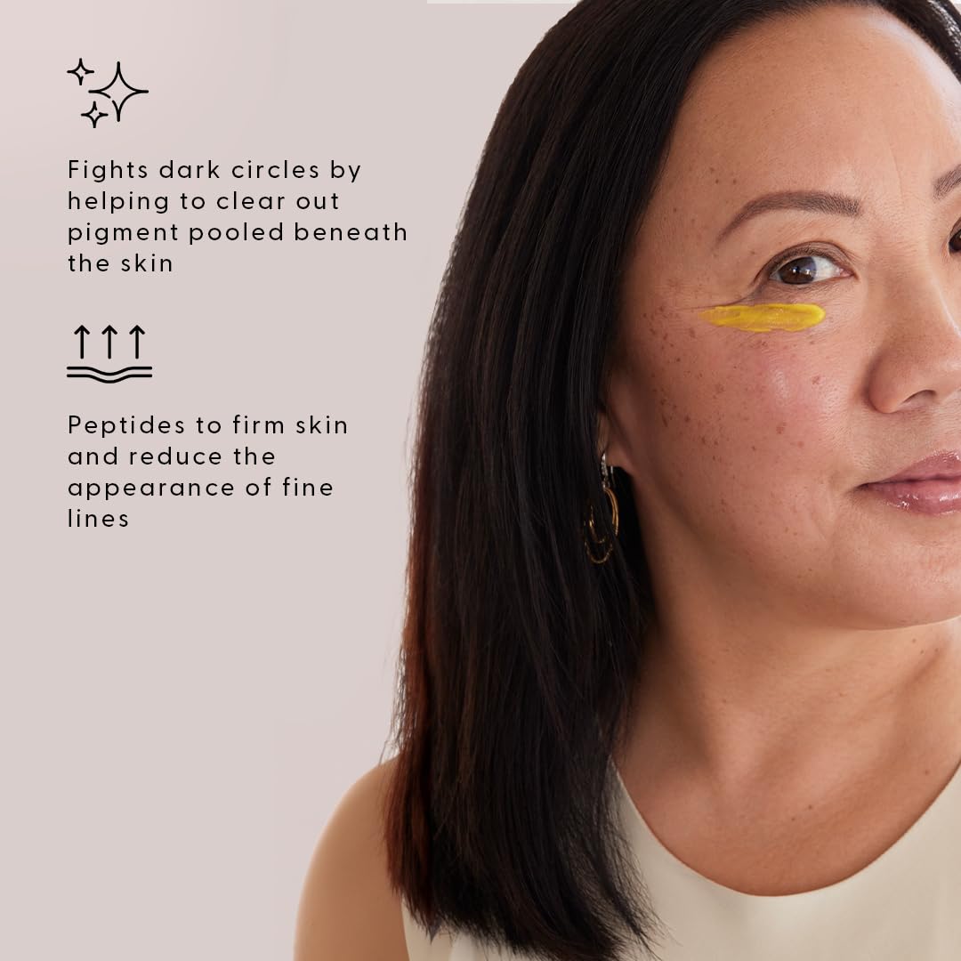 Dispensing Stratia Lipid Gold Eye Cream demonstrates easy, precise application.