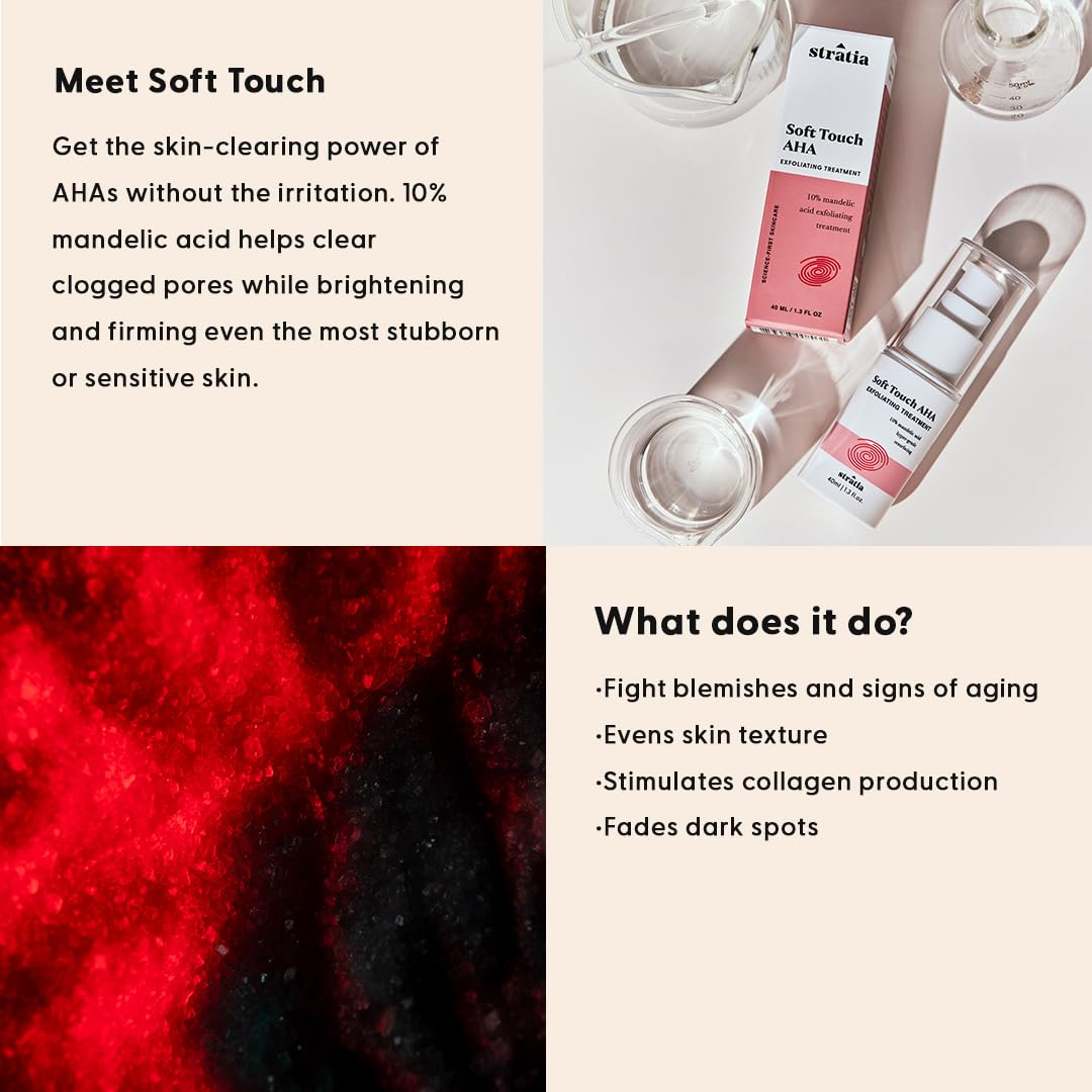 Stratia Soft Touch Dark Spot Corrector bottle cap close-up, easy integration into routines