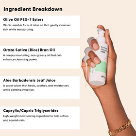 Stratia Velvet Cleansing Milk ingredients feature aloe and chamomile for calm skin