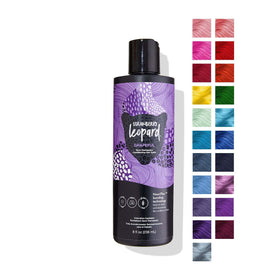 Strawberry Leopard Grapeful bottle front view with vibrant semi-permanent color