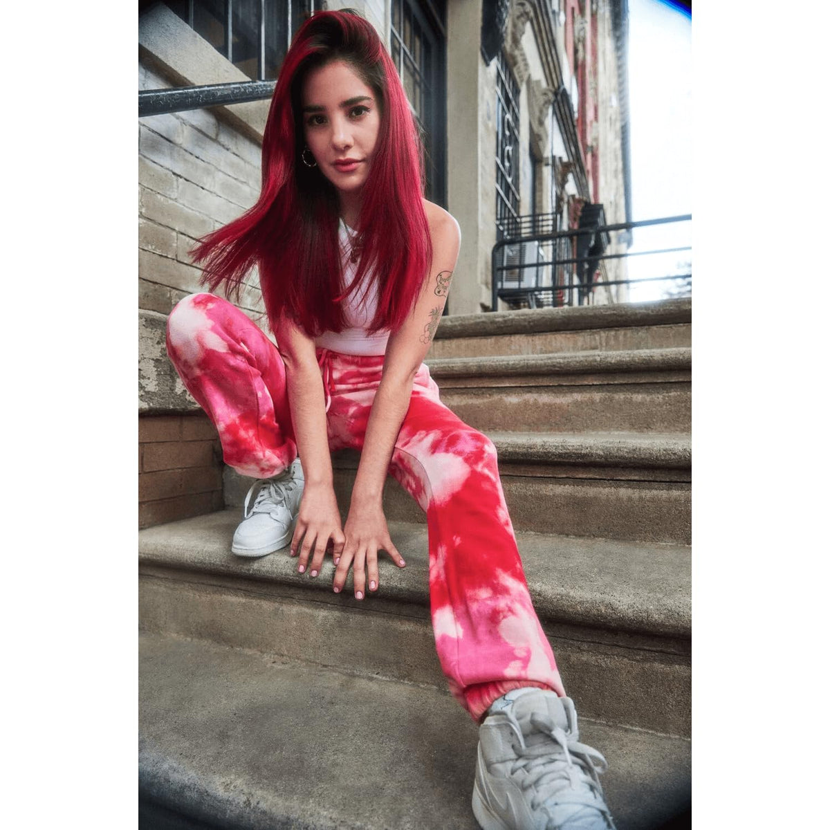 Strawberry Leopard Merlot glossy hair after color shows healthy shine